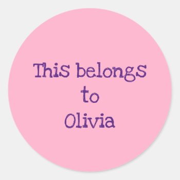 Personalized Property Stickers by iHave2Say at Zazzle