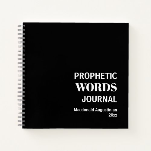 Personalized Prophetic Words Journal