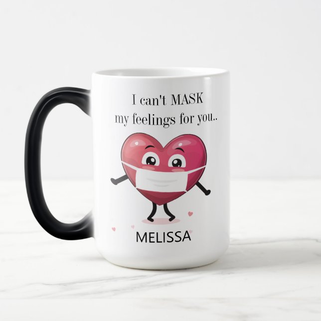 Personalized Proposal In A Pandemic Color Morph Mug (Left)