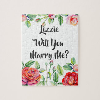 Personalized Proposal Rose Puzzle