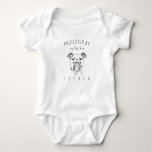 Personalized Protected By My Big Bro Dog Pitbull Baby Bodysuit at Zazzle