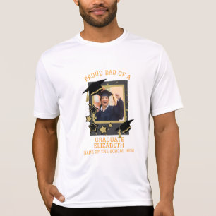 Personalized Proud Dad of a Graduate Photo T-Shirt