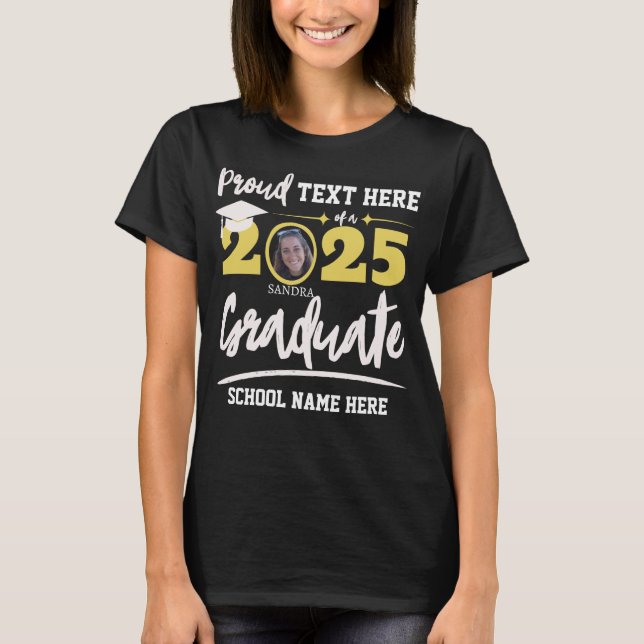 Personalized Proud Family Graduation Class of 2025 T-Shirt (Front)