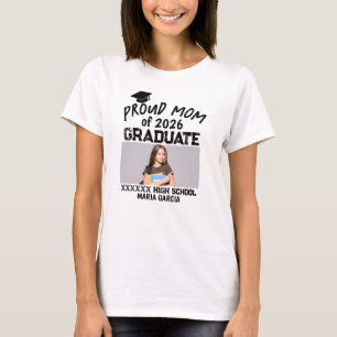 Personalized Proud Mom Of Graduate T-Shirt