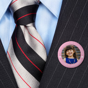 Personalized Proud Parent Photo Button