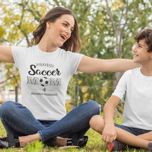 Personalized Proud Soccer Mom T-Shirt