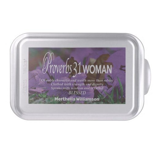 Personalized PROVERBS 31 WOMAN Cake Pan