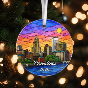 Personalized Providence Acrylic Ornament, Custom R Ornament