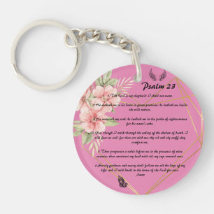 Personalized Psalm 23    keychain