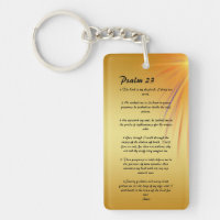Personalized Psalm 23   keychain