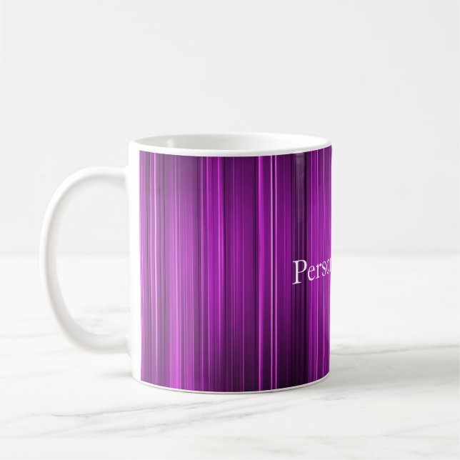 Personalized Psychedelic Purple Coffee Mug (Left)