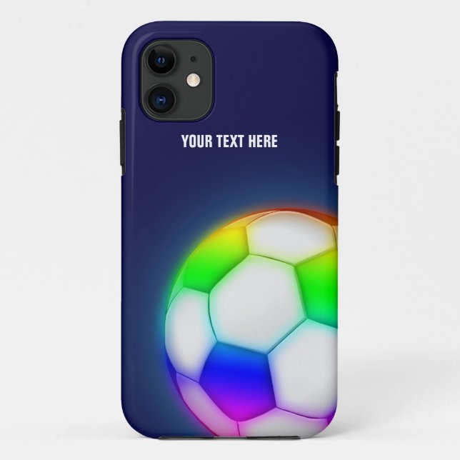 Personalized Psychedelic Soccer Case-Mate iPhone Case (Back)