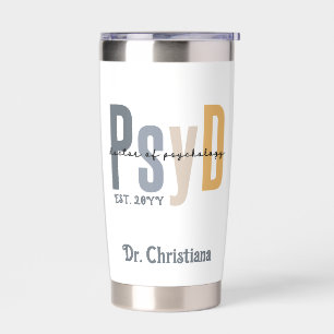 Personalized PsyD Doctor of Psychology Graduation Insulated Tumbler