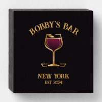 Personalized Pub Sign Bar Plaque with Custom Name