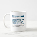 Personalized Publication Classic 15oz Mug - Blue<br><div class="desc">A personalized gift to celebrate your published paper! The perfect gift for co-authors,  colleagues,  and academics who published a scientific paper. Customize with the scientific journal,  publication title,  authors and abstract.</div>