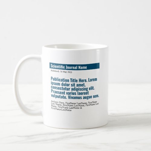 Personalized Publication Classic 15oz Mug _ Blue