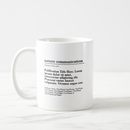 Personalized Publication Classic Mug