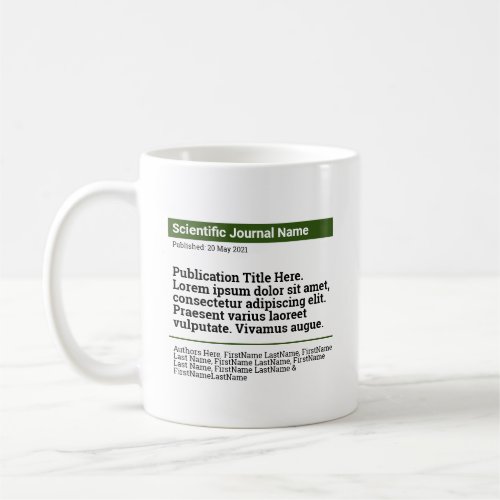 Personalized Publication Classic Mug _ Green