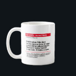 Personalized Publication Classic Mug - Red<br><div class="desc">A personalized gift to celebrate your published paper! The perfect gift for co-authors, colleagues, and academics who published a scientific paper. Customize with the scientific journal, publication title, authors and abstract.</div>