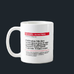 Personalized Publication Classic Mug - Red<br><div class="desc">A personalized gift to celebrate your published paper! The perfect gift for co-authors,  colleagues,  and academics who published a scientific paper. Customize with the scientific journal,  publication title,  authors and abstract.</div>