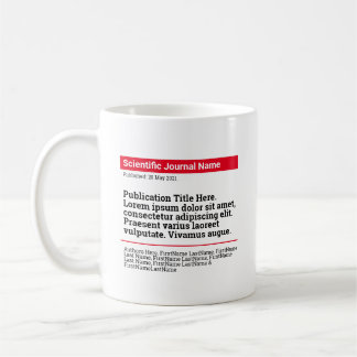 Personalized Publication Classic Mug - Red