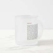 Personalized Publication Frosted Glass Mug - Red (Front Right)