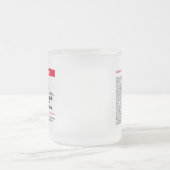 Personalized Publication Frosted Glass Mug - Red (Center)