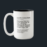Personalized Publication Two-Tone 15oz Mug<br><div class="desc">A personalized gift to celebrate your published paper! The perfect gift for co-authors,  colleagues,  and academics who published a scientific paper. Customize with the scientific journal,  publication title,  authors and abstract.</div>
