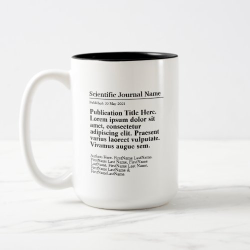 Personalized Publication Two_Tone 15oz Mug