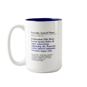 Personalized Publication Two-Tone 15oz Mug - Blue