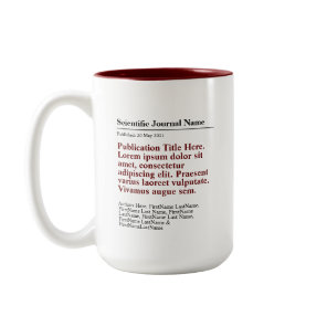 Personalized Publication Two-Tone 15oz Mug - Red