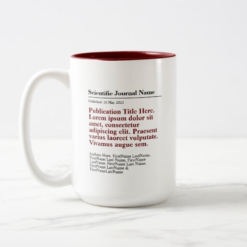 Personalized Publication Two_Tone 15oz Mug _ Red