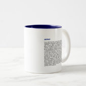 Personalized Publication Two-Tone Mug - Blue (Front Right)