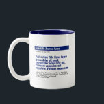 Personalized Publication Two-Tone Mug - Blue<br><div class="desc">A personalized gift to celebrate your published paper! The perfect gift for co-authors,  colleagues,  and academics who published a scientific paper. Customize with the scientific journal,  publication title,  authors and abstract.</div>