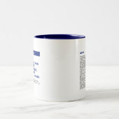 Personalized Publication Two-Tone Mug - Blue (Center)