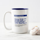 Personalized Publication Two-Tone Mug - Blue