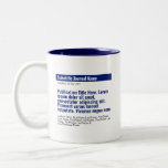 Personalized Publication Two-Tone Mug - Blue<br><div class="desc">A personalized gift to celebrate your published paper! The perfect gift for co-authors,  colleagues,  and academics who published a scientific paper. Customize with the scientific journal,  publication title,  authors and abstract.</div>