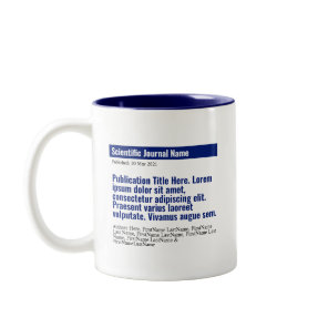 Personalized Publication Two-Tone Mug - Blue