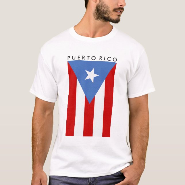 Personalized Puerto Rican Flag T-Shirt (Front)
