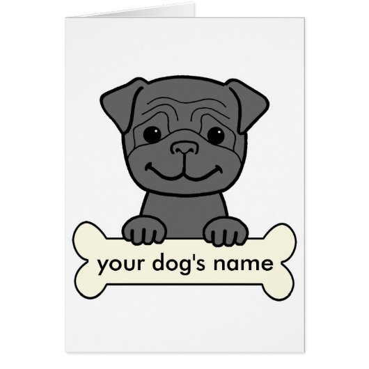 Personalized Pug Cards (Front)