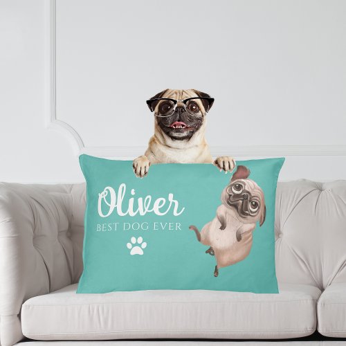 Personalized Pug Dog Bed