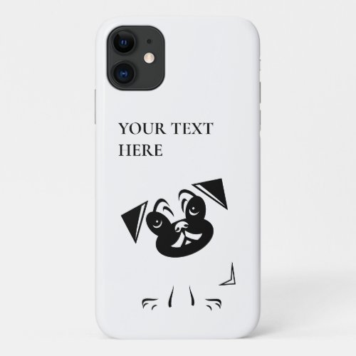 Personalized Pug Dog Lover iPhone 11 Case