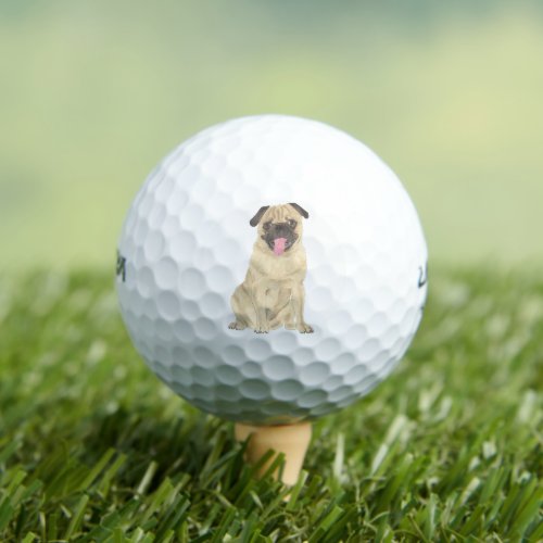 Personalized Pug Golf Balls