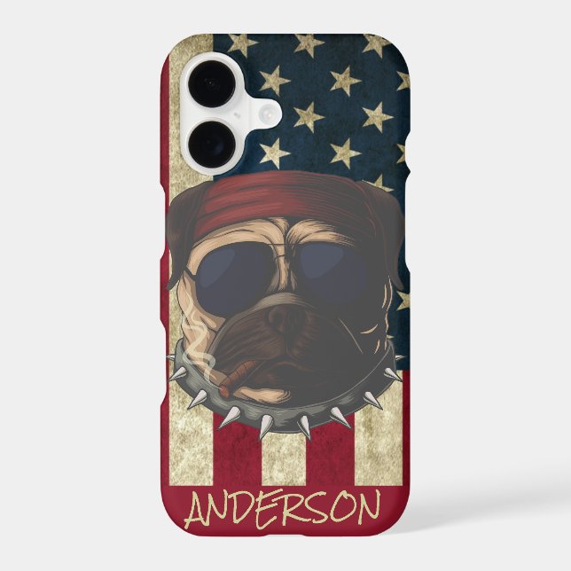 Personalized Pug Iphone Case (Back)