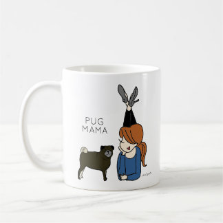 Personalized Pug Mama Coffee Mug