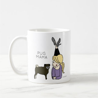 Personalized Pug Mama Coffee Mug