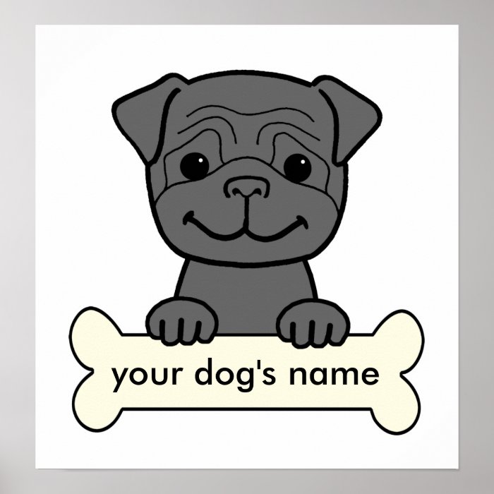 Personalized Pug Posters