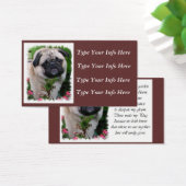 Personalized Pug Profile Cards (Desk)