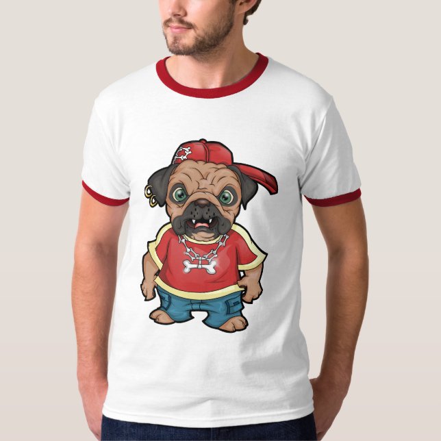 Personalized Pug Tees (Front)