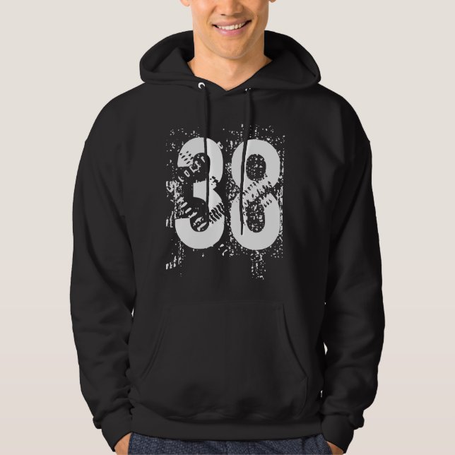 Personalized Pullover Hoodie with Number (Front)